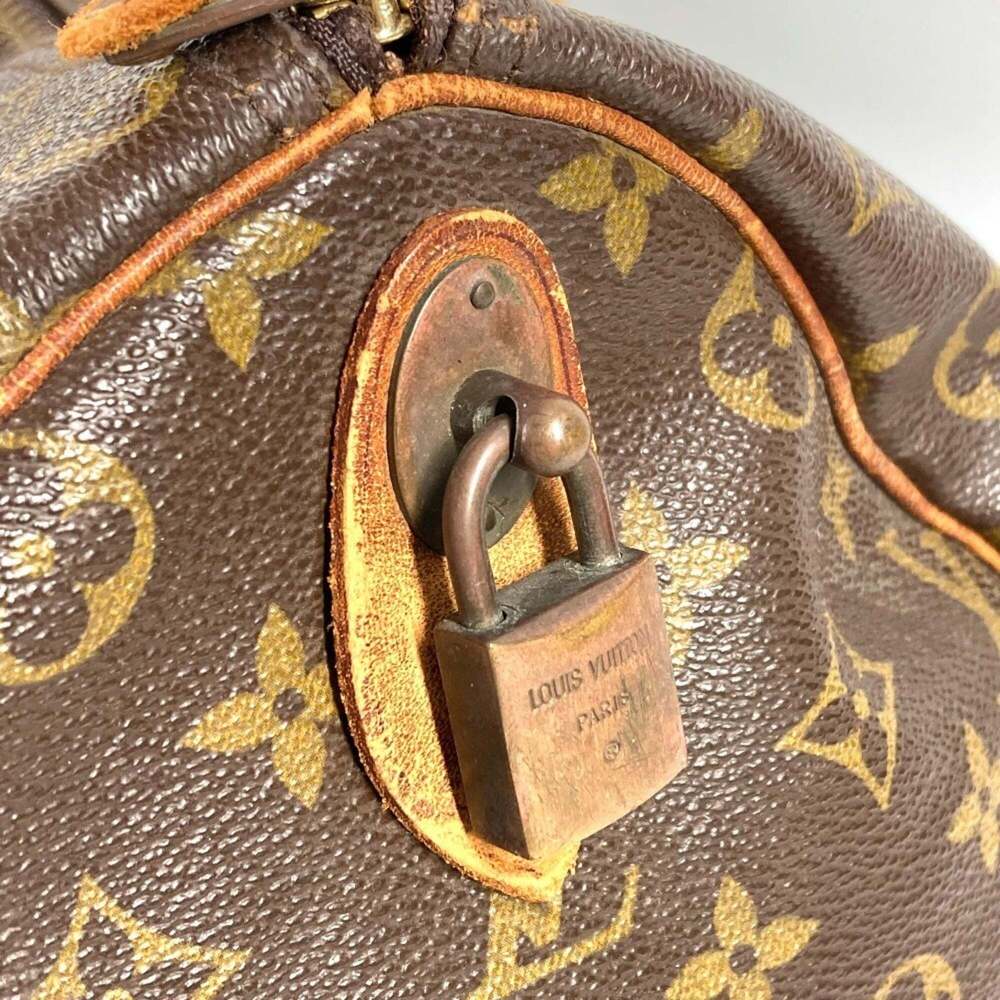 LOUIS VUITTON Authentic Brown Monogram Canvas Keepall 50 Boston Bag - Picture 11 of 16